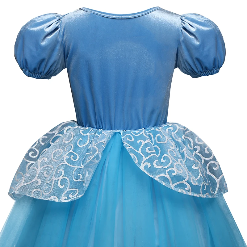 Girls Dress Princess Costume Children Cosplay Party Disfraz Kids Halloween Robe Fille new model children's dress