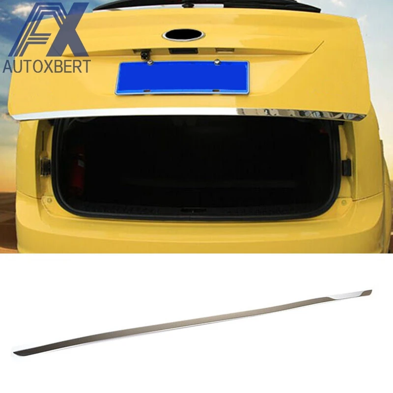 Us 10 49 30 Off Ax Chrome Rear Trunk Lid Tailgate Door Cover Trim Edge Strip Euro For Ford Focus Mk2 2005 2007 2008 2009 2010 2011 Hatchback In