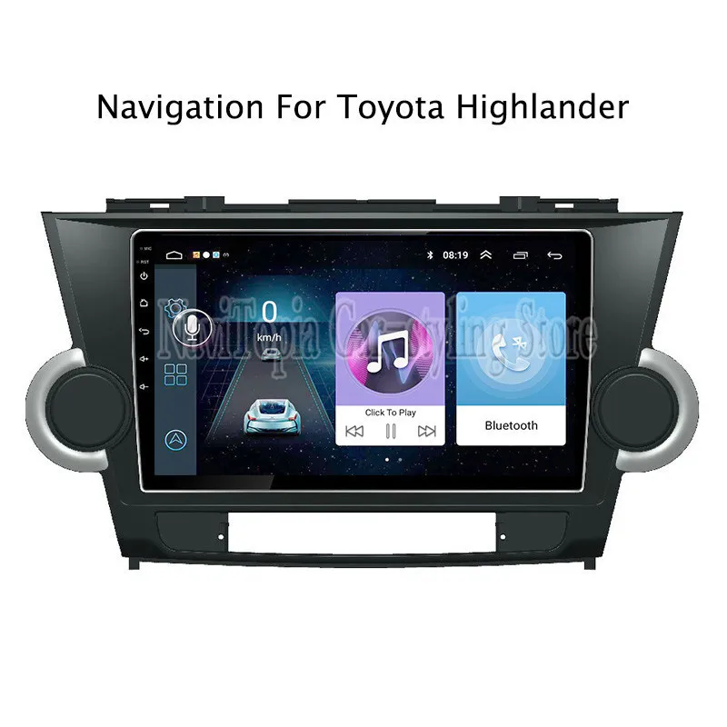 NaviTopia 9 дюйм Радио стерео для Toyota Highlander 2009 2010 2011-2014 Android 8 1 автомобильный DVD