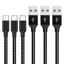 Нейлон Тип usb C Зарядное устройство для подключения кабеля к кабелю для Xiaomi huawei Nova 3i samsung Galaxy A7 A9 LG G7 V40 Google Pixel 3 XL Vodafone Smart X9