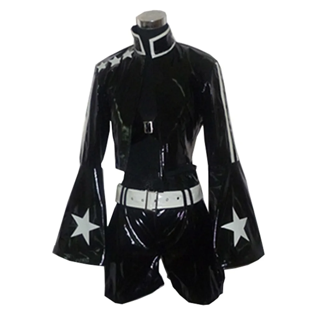 

2017 BRS Black Rock Shooter Black Gold Saw Cosplay Costume Custom Set