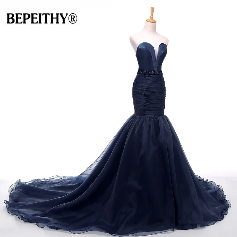 Robe De Soiree, длинное вечернее платье русалки, органза, шнуровка сзади, быстрая,, красные официальные платья, vestido de festa