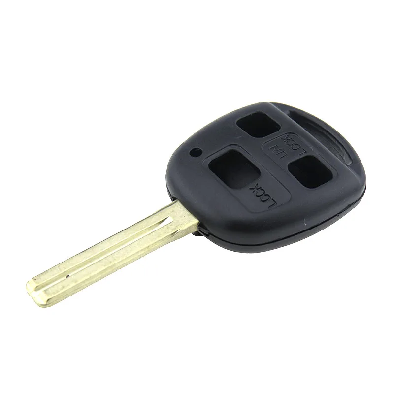 Remote Car Shell Folding Flip Key Case Fob 3 Buttons For Toyota Celica Avensis RAV4 Prado Camry TOY47 Replacement 3