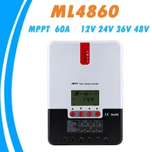 MPPT 60A контроллер солнечного зарядного устройства 12 В 24 в 36 в 48 в авто свинцово-кислотный гель литий-ионный Контроллер заряда для макс. 150 в вход солнечной панели