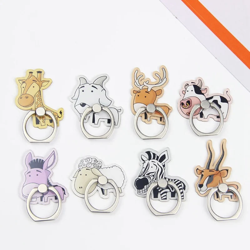 

Cartoon Animals Mobile Phone Stand Holder Unicorn Finger Ring Mobile Smartphone Holder Stand For IPhone Xiaomi Huawei All Phone