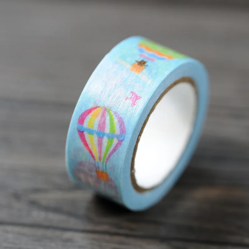 Nice Blue Balloon Washi Paper Masking Tapes DIY Decorative Stickers