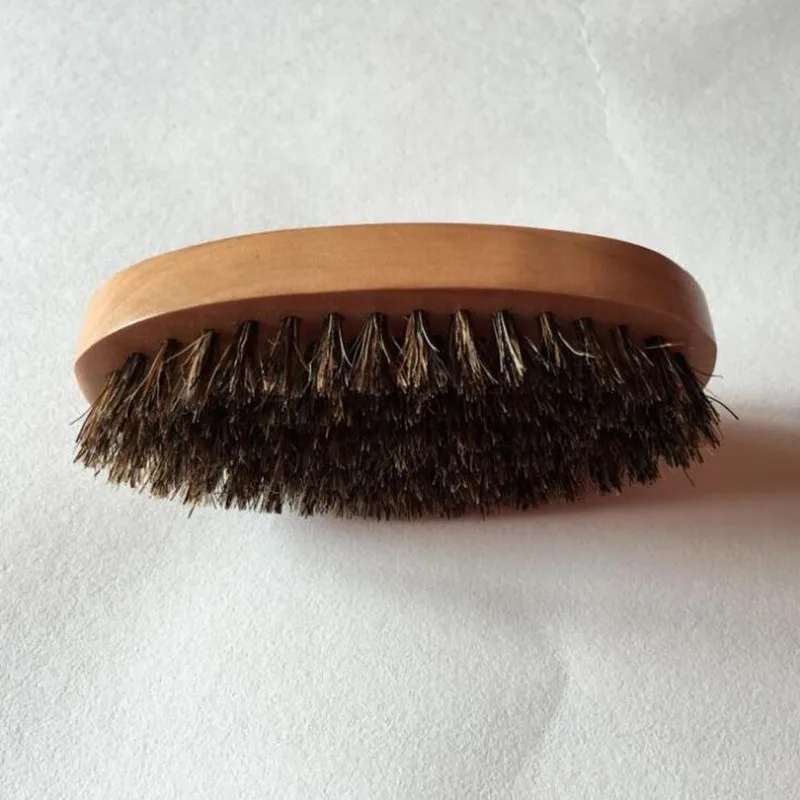 Buy 1 Pc Mustache Beard Brush Natural Boar Bristle