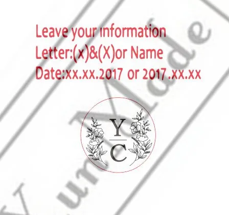 customize your logo Personalized image custom weeding Invitation initials and date Letter for Wax Seal stamp sealing wax sealing 