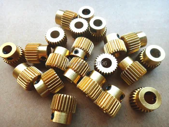 

With Tracking Number Wholesale 50PCS/LOT 3D Printer Accessories Extrusion Gear 5*11*11mm 26T for RepRap Makerbot Extruder
