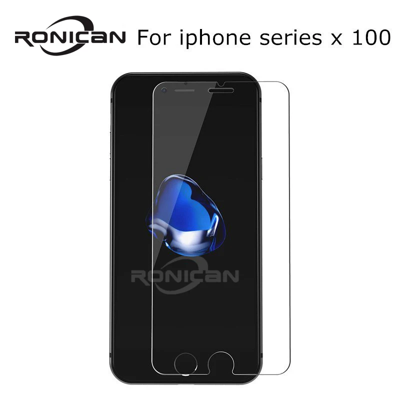 

100Pcs 9H Glass on iPhone XS XR XS MAX Tempered Glass Screen Protector for iPhone 6 6S 7 8 Plus 5 5S 5C SE 4 4S Protective film