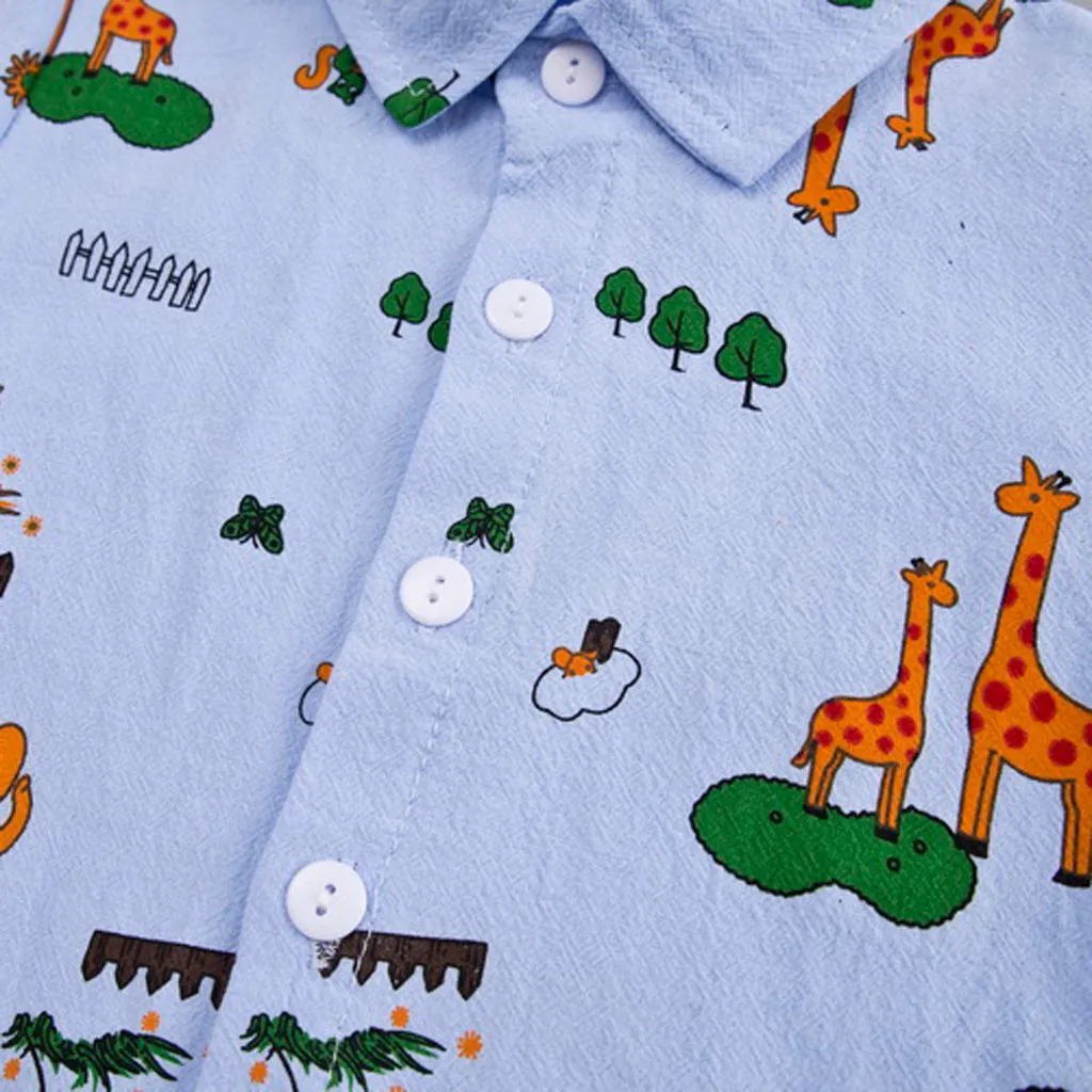 Toddler Children kids baby clothes set Cartoon Print Tops Shorts 2PC Outfits Sets Summer Tracksuit girls clothing set