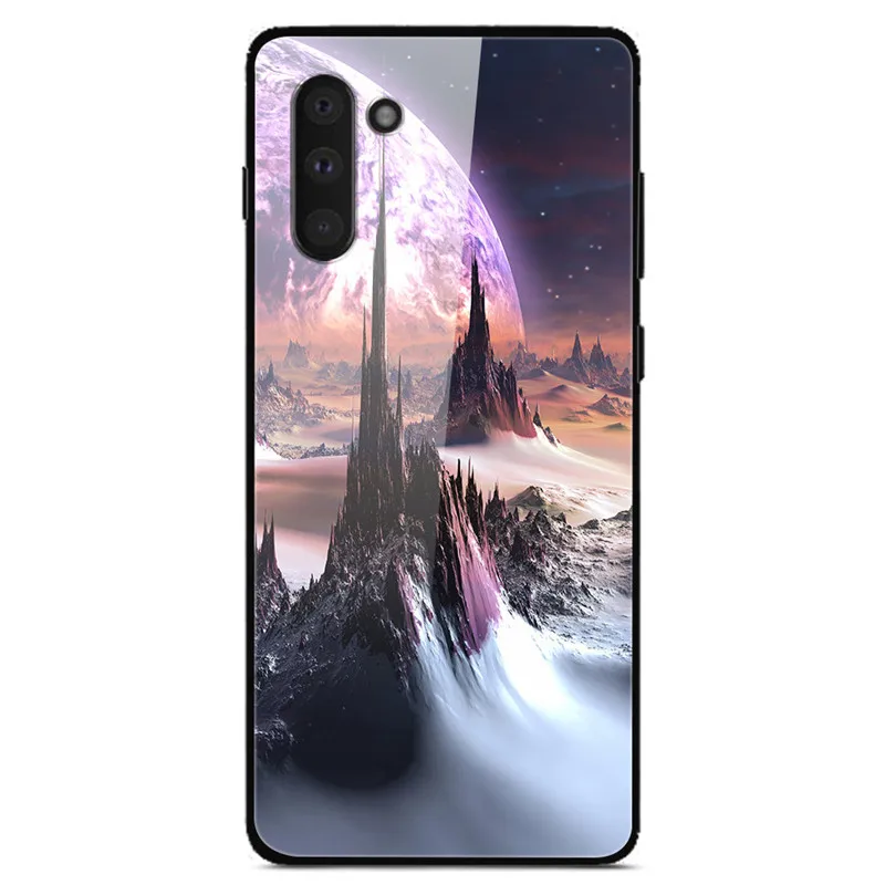 08 Для samsung Note 10 Pro Чехол из закаленного стекла «Планета космос», чехол из стекла для samsung Galaxy Note 10 Pro Note10 Coque Funda - Color: 08