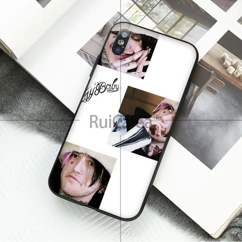 Ruicaica рэпер Lil Peep черный мягкий чехол для телефона iPhone 5 5Sx 6 7 7plus 8 8Plus X XS MAX