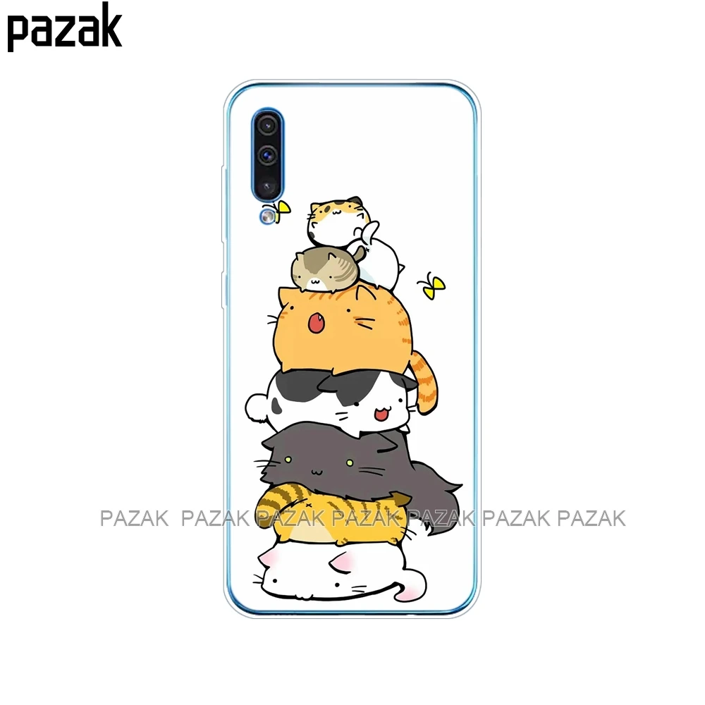 61363 Чехол для Samsung Galaxy A50, силиконовая прозрачная задняя крышка, чехол для телефона Samsung A50 A505 A505F, SM-A505F, мягкий чехол 6,4, чехол, бампер - Цвет: 61363