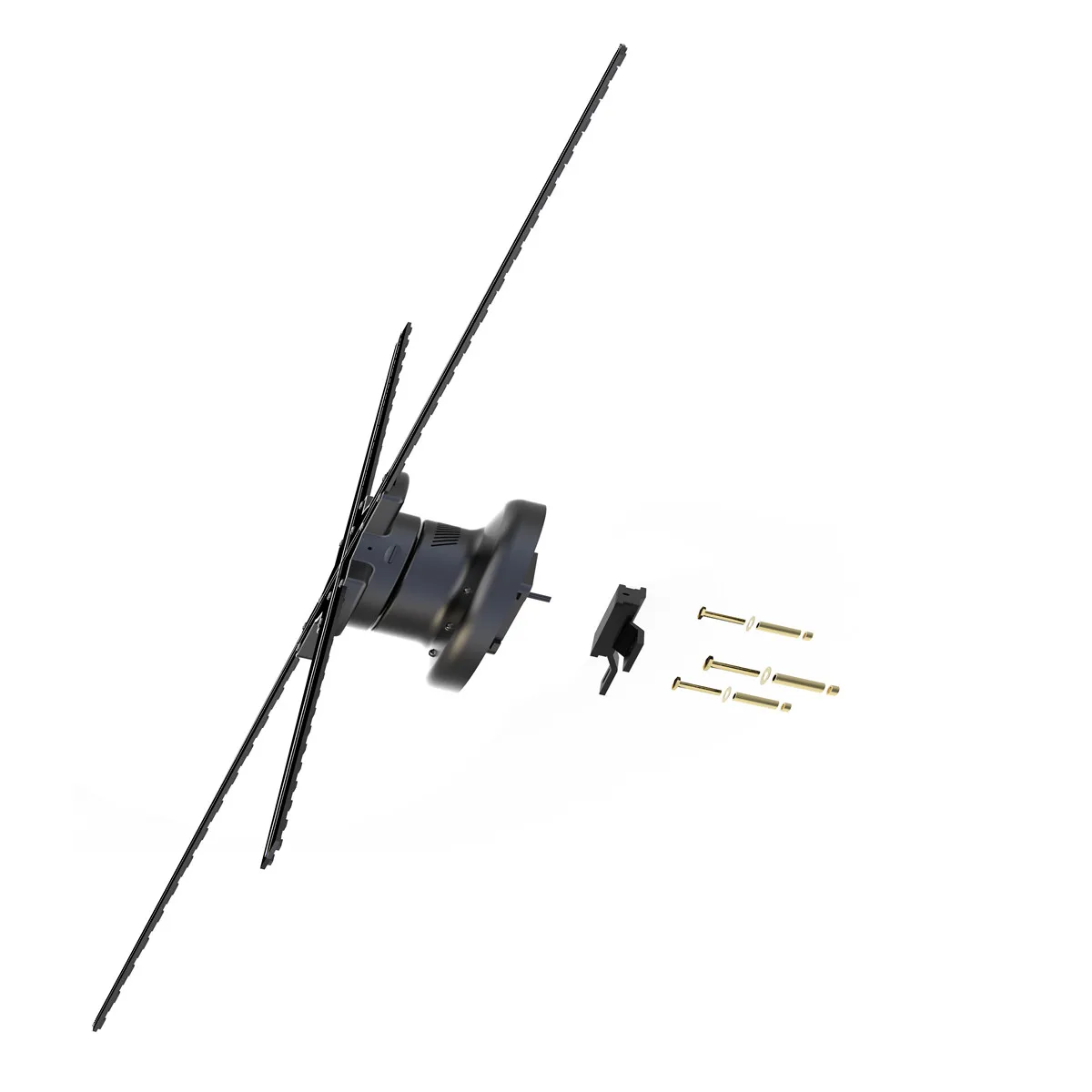 Upgraded 70cm Wifi 3D Holographic Projector Fan Hologram Player LED Video Display Fan Advertising Light APP Control Four Axil Upgraded 70cm Wifi 3D Holographic Projector Fan Hologram Player LED Video Display Fan Advertising Light APP Control Four Axil