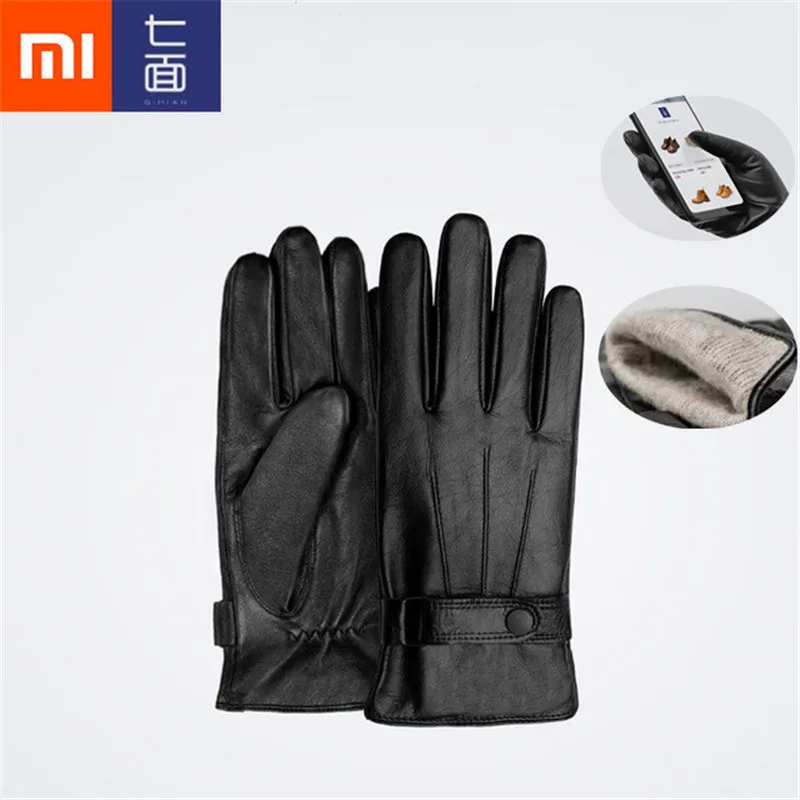 Перчатки Xiaomi Mijia Qimian из овечьей кожи с сенсорным экраном подходят для вождения