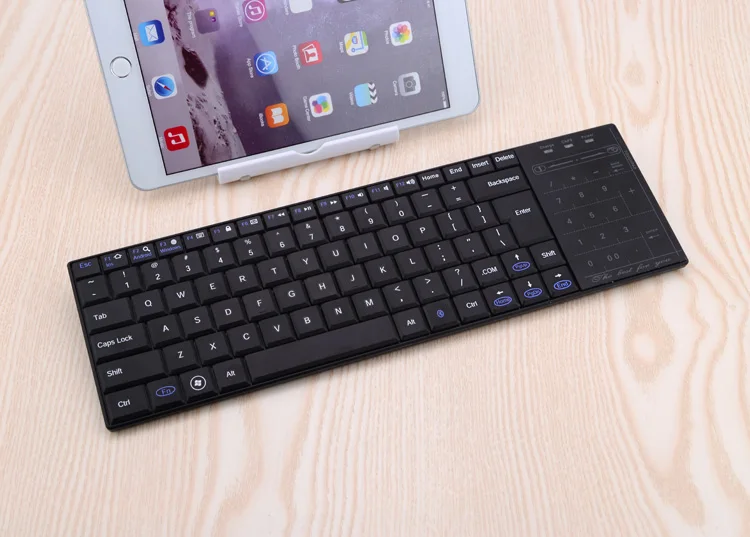 Super Thin Slim Mini Wireless Bluetooth Keyboard with Touchpad for