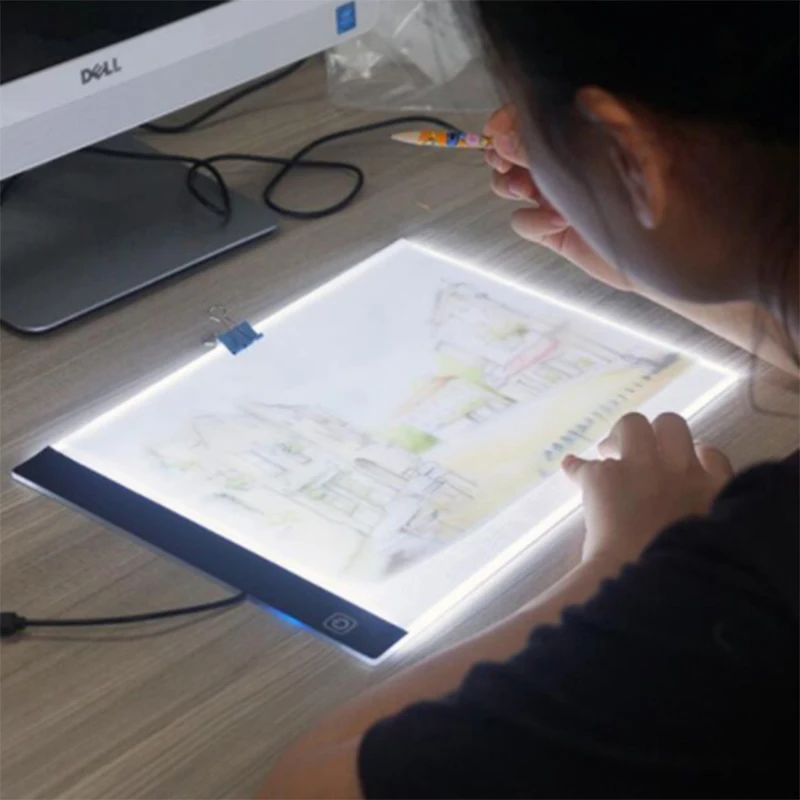 Dimmable Ultrathin 3.5mm A4 LED Light Box Stencil Touch Board Drawing Copy Board Animation Tracing Pad Without Radiation