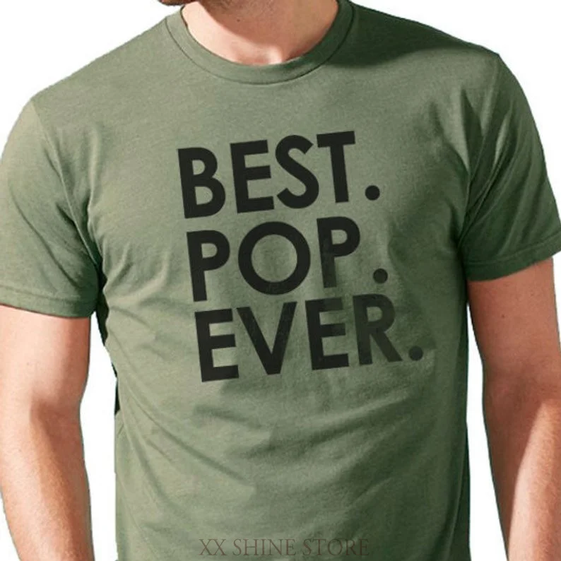 Мужская футболка с надписью Best Pop Ever на День отца | одежда