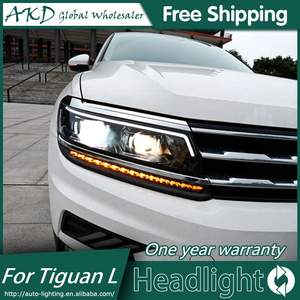 

Headlights For Car VW 2016-2109 Nieuwe Tiguan L DRL Daytime Running Lights Head Lamp LED Bi Xenon Bulb Fog Lights Car Accessory