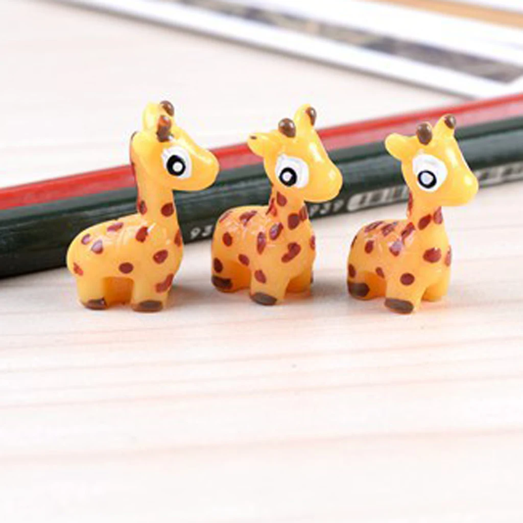 

10pcs Miniature Statue Giraffe Bonsai DIY Craft Fairy Garden Moss Landscape