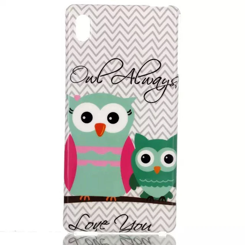 2016 Fashion M4 Aqua Top Quality IMD TPU Silicone Gel Soft Owl Feather Phone Cases For Sony Xperia Back Mobile Skin |