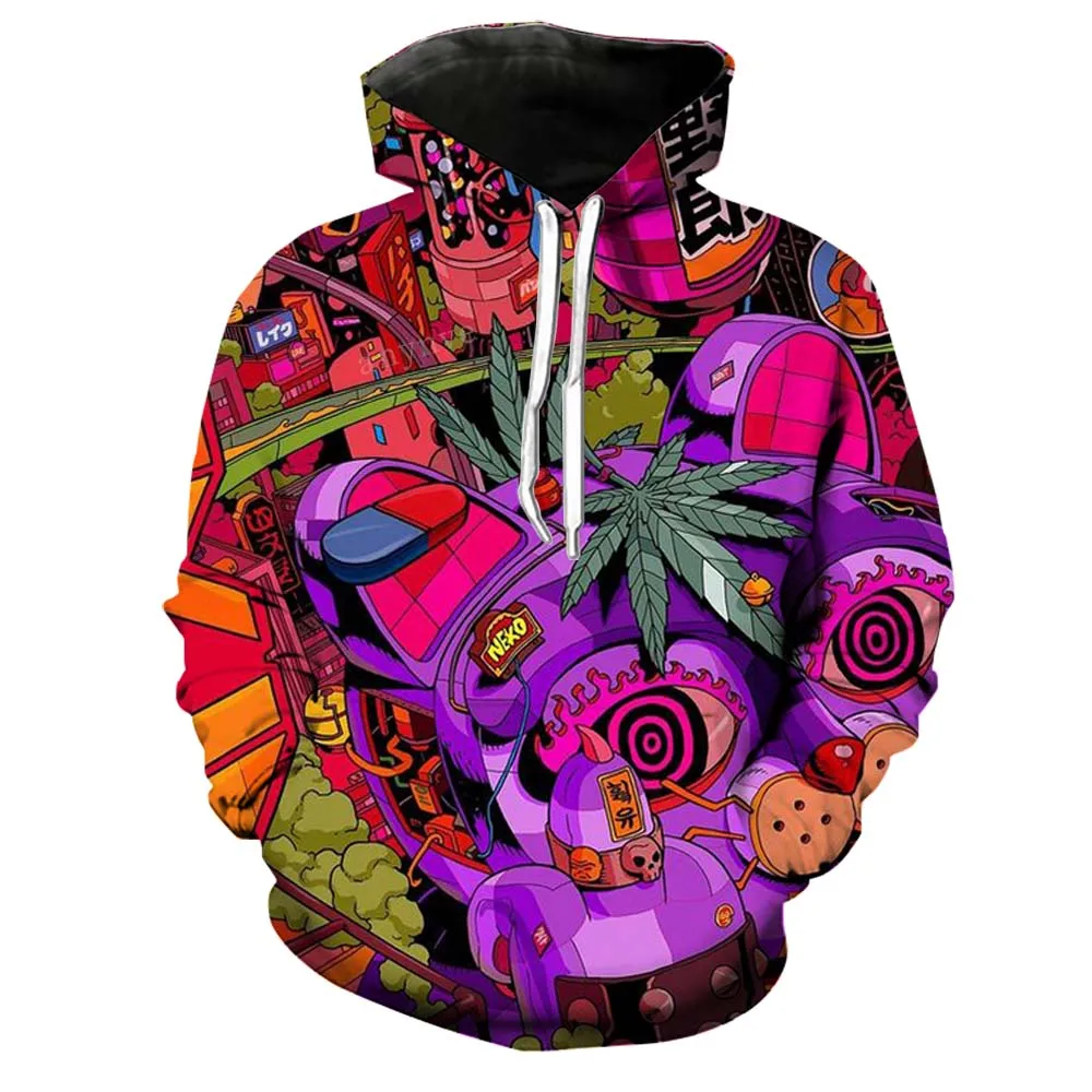 3D Sweatshirts Mens Brand Hoodies Man Hip Hop Hoodie Male Tracksuits Punk Style Korean Ulzzang Clothes Harajuku Boys Tops Hodies