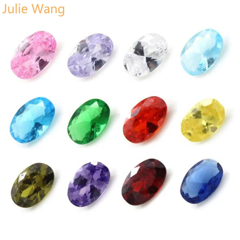 Julie Wang 12 шт./упак. 7 фигур 5 мм циркониевая искусственная фурнитура для ювелирных
