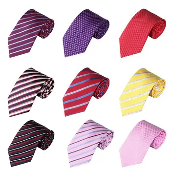 

Fashion Stripe Dot Tie Men Wedding Party Business Necktie Suit Accessory Gift 2019