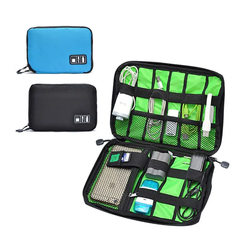 

NEW Waterproof Digital Pouch Storage Bag Cable Tidy Headphone Case GPS Cable Organizer Accessories USB Hard Flash Drive Carry