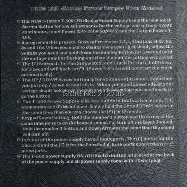 Nueva T-500 pantalla LED alimentación del tatuaje producto envío gratis fuentes de alimentacion tattoo-B0 Nueva T-500 pantalla LED alimentación del tatuaje producto envío gratis fuentes de alimentacion tattoo-B0