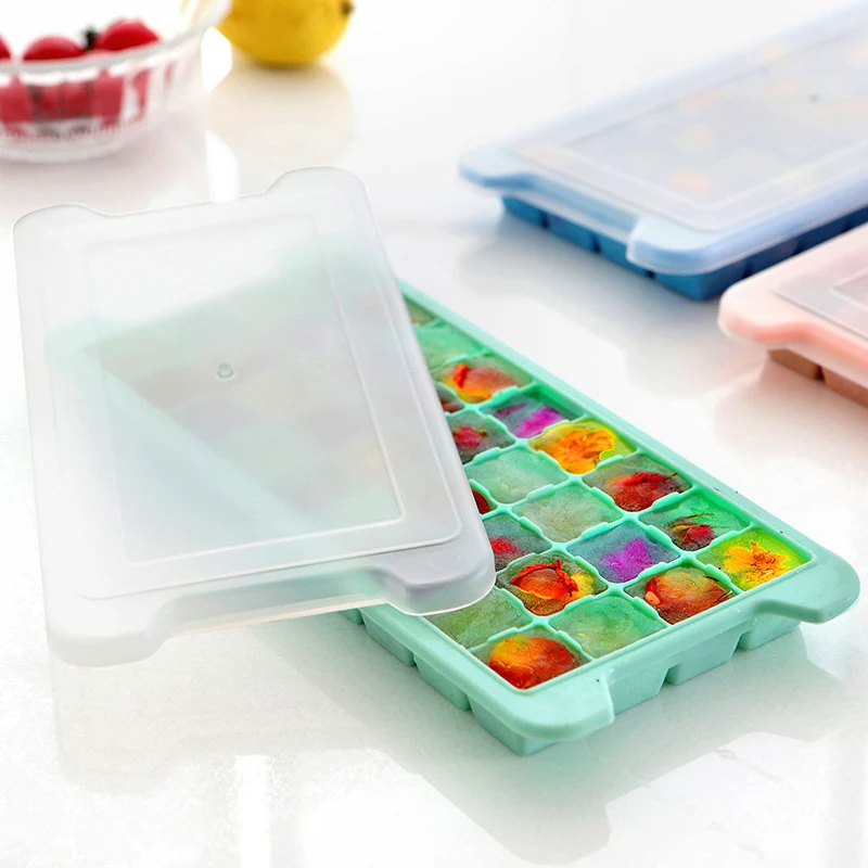 36 Grids Ice Cube Mold Square Shape Slicone Mini Ice Cubes Tray Kitchen Bar Pudding Mould Small