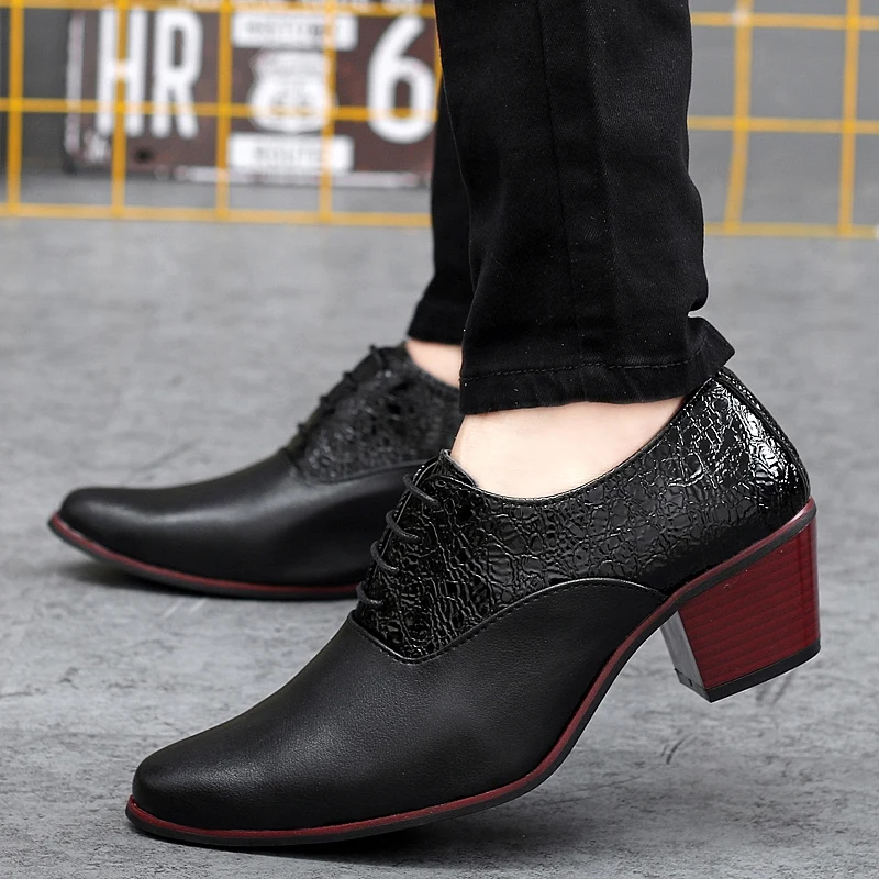 mens dress shoes 2 inch heel
