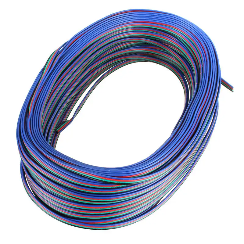 4Pin 1 м 10 20 50 22 awg RGBW светодиодный удлинитель провод для светодиодной лампы 5050 3528