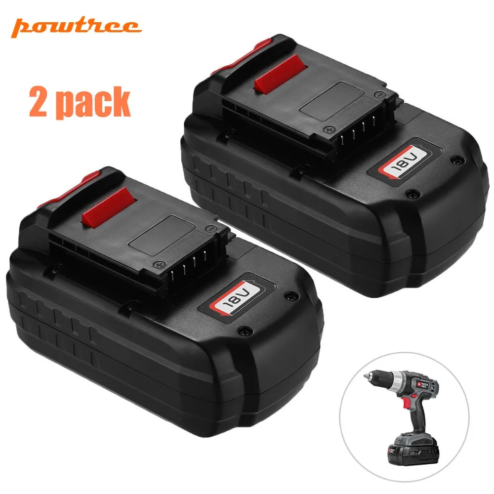 

2X 18V 3000mAh Ni-MH PC18B Rechargeable Battery for PORTER-CABLE PCC489N PCMVC PCXMVC PC18BLEX PC18SS PC18JR PC18JS PC18FL L10