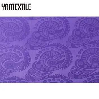 

YANTEXTILE Guinea Brocade Fabric Wholesale Bazin Riche Fabric High Quality 10 Yards 100% Polyester Damask Plain Abaya Wholesale