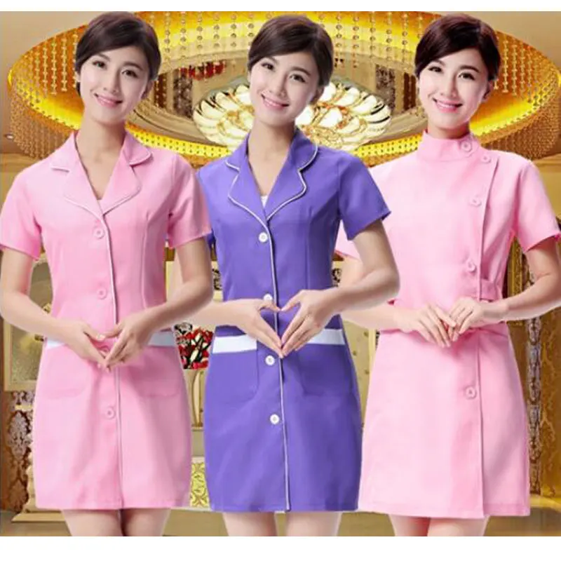 

Nurse Uniform Beautician Overalls Medical Clothing Beautician Dress Beauty Salon Uniforms