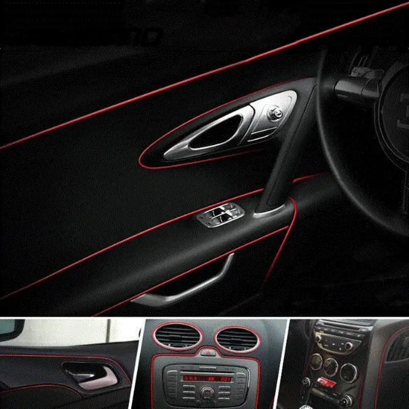 5 Meters Car Side Interior Exterior Parts PVC Door Decorative Tape Auto Dash Panel Moulding Trim Decoration Strip car-styling 5 Meters Car Side Interior Exterior Parts PVC Door Decorative Tape Auto Dash Panel Moulding Trim Decoration Strip car-styling