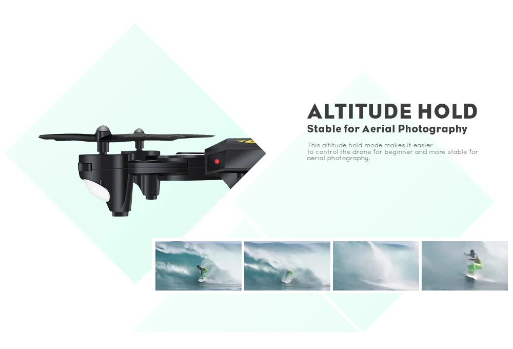 XS809HW Foldable RC Drone