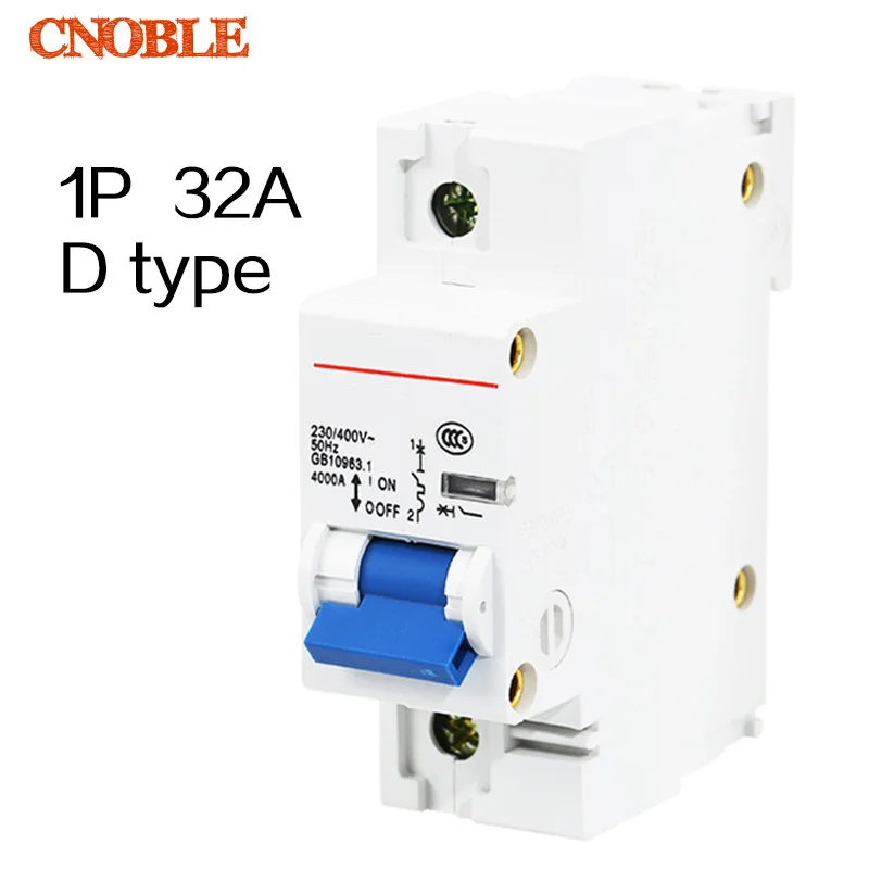 1P 3A D type 240V//415V 50HZ//60HZ Mini Circuit breaker MCB C45