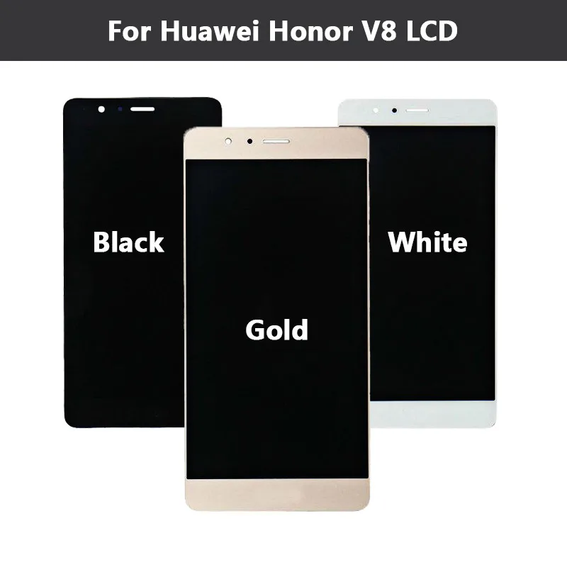 For Huawei Honor V8 Smartphone LCD Display+Touch Screen Assembly 100% New KNT-AL10 Digitizer Glass Panel Replacement | Мобильные