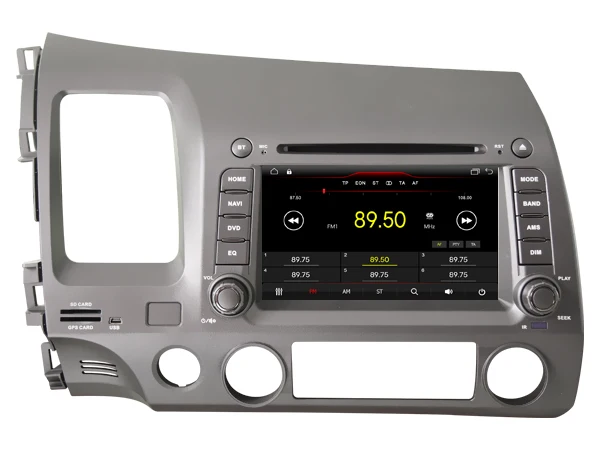 Clearance Android 8.1 quad core car dvd player media car audio wifi carplay bluetooth handfree gps headunit for HONDA CIVIC LHD 2006-2011 5