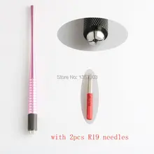 High Quality Microblading pen tattoo machine for permanent makeup eyebrow tattoo beauty manual pen 2pcs R19 needle