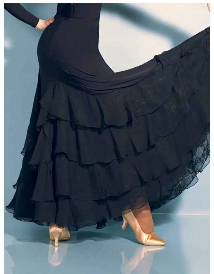 New Ballroom Dance Dress Women Flamenco Dresses Flamenco Skirts Ballroom Dance Skirt Vestido De Formatura Escapulario