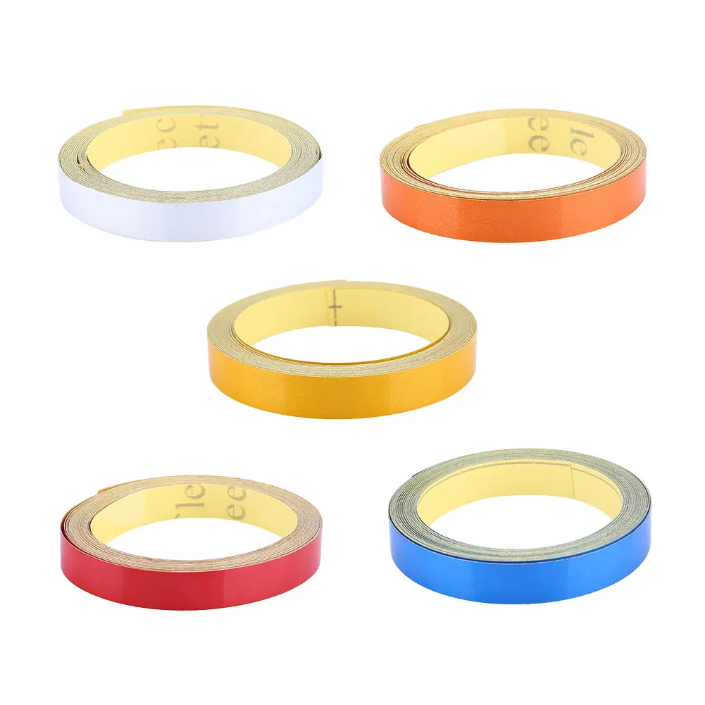 

HOT Auto Waterproof Reflective Stickers Warning Tape Strip Car Car Styling 5 Colors PVC Reflective Tape Sheeting Film Decals New