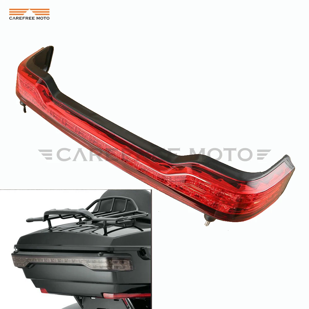 

LED Motorcycle Warning Taillight Tour pak Brake Tail Light Wrap case for Harley Electra Glide Ultra Classic 2014-2017