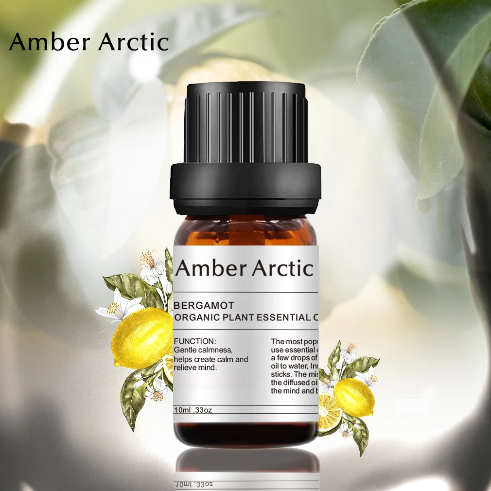 Refreshing Bergamot Essential Oil 10ml Pure Natural Facial Care Clean Skin Balance Water-oil Aromathery Massage | Красота и здоровье