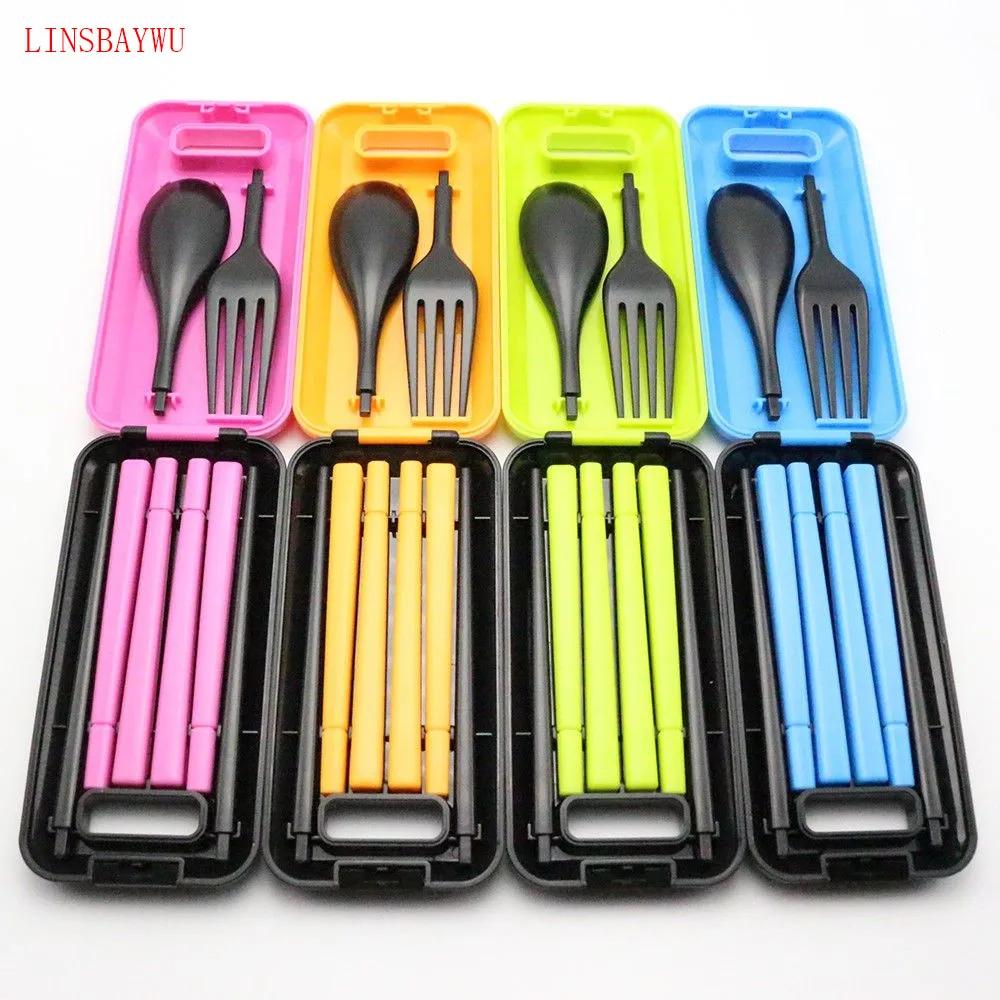 Buy LINSBAYWU 1Set Portable Travel Kids Adult Cutlery