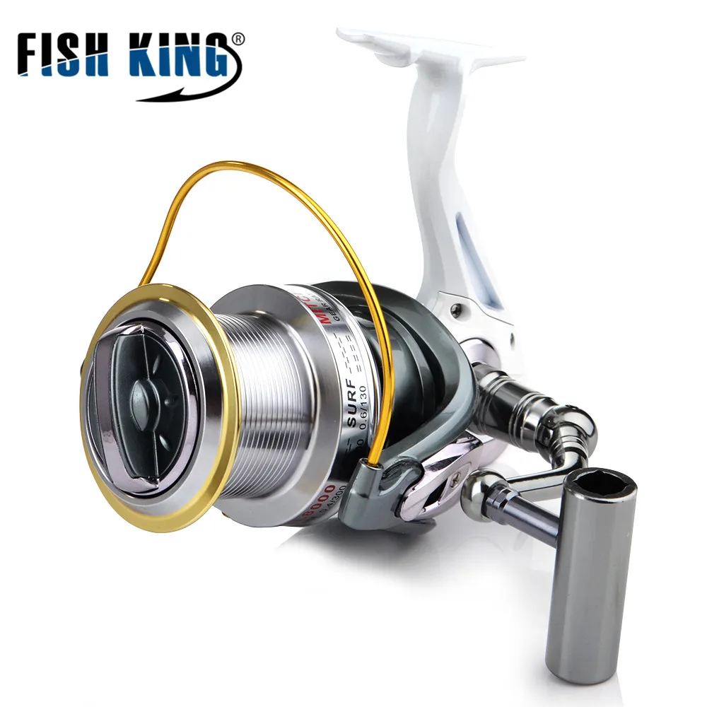 

FISH KING SL Spinning Reel 10+1BBs 4.6:1 8000/9000/1000 14KG Max Drag Full Metal Bearing Stainless Steel Spinning Fishing Wheel