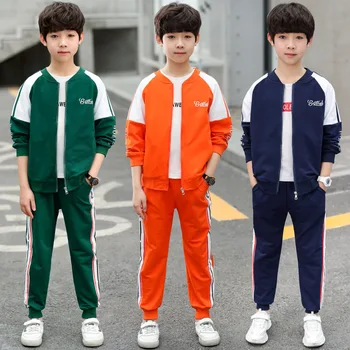 

Boys Clothing Sets Kids Clothes Boutique Children Toddler 2019 Fashion Fall Outfits Tracksuit Jacket + Pants 4 to 15 Years